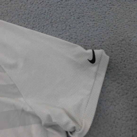 Nike Shirt Mens XXL Zonal Cooling Mesh Gray Striped Golf Polo NWT - Picture 4 of 13